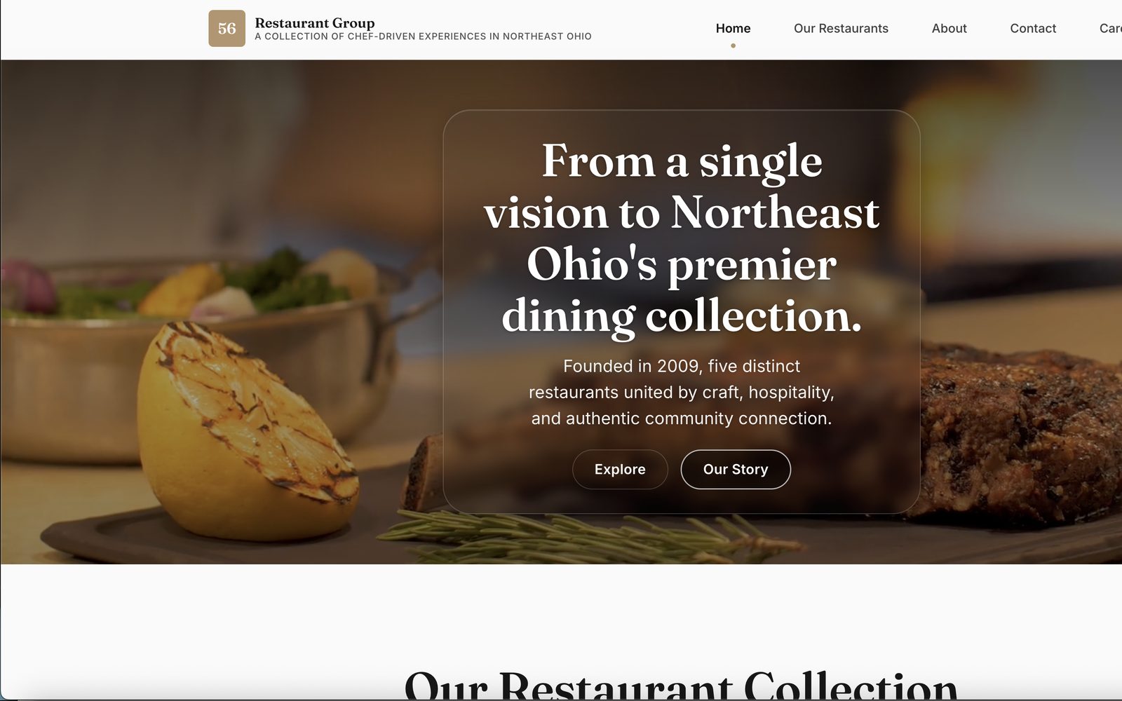 56 Restaurant Group live screenshot