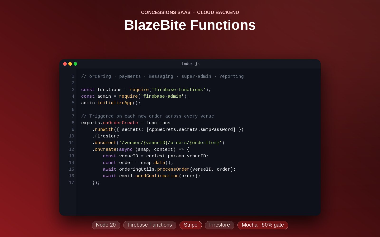 BlazeBite Functions live screenshot
