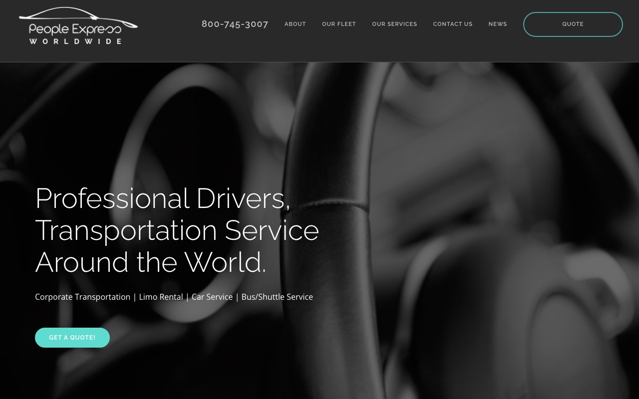 People Express Worldwide website screenshot